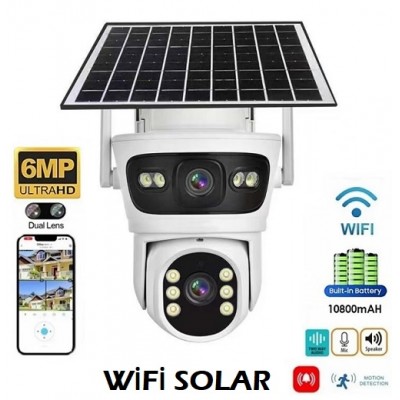 Çift Kameralı Solar Wifi Kamera 6MP SR-229