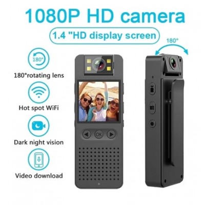 Taşınabilir Hd Wifi Video Kaydedici Vücut Yaka Kamerası YK-51