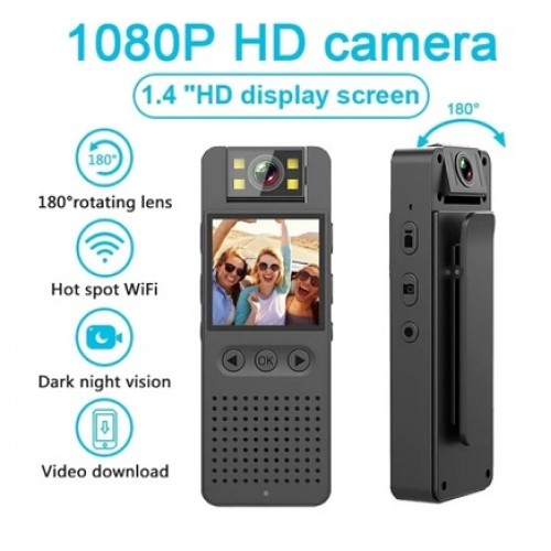 Taşınabilir Hd Wifi Video Kaydedici Vücut Yaka Kamerası YK-51