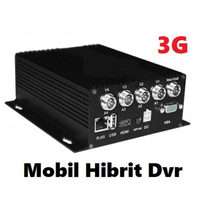 4 Kanal Analog IP Mobil Dvr Kayıt Cihazı 