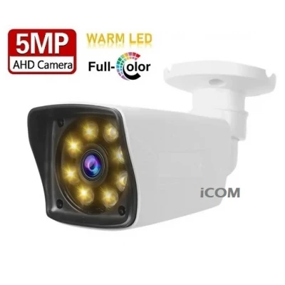 5MP AHD 8 WARMLED FULL COLOR GECE RENKLİ 3.6MM KAMERA ICS-8071