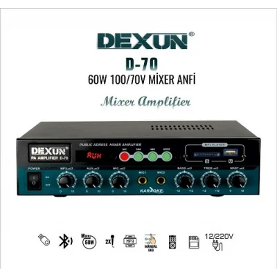 Dexun D-70 70W 100V Hat Trafolu Mikser Anfi inf-70
