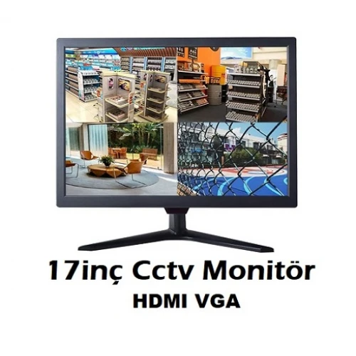 17 inç Led Cctv Monitör Hdmi Vga LD-170