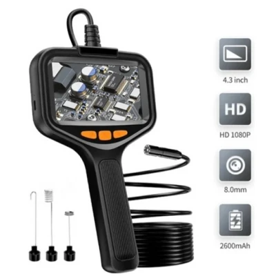 20 Metre Endoskop Ekranlı Yılan Kamera 8mm 1080P Sert Kablo ICS-3320