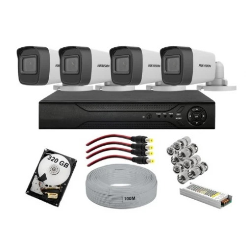 4 Kameralı Hikvision Güvenlik Kamerası Seti AC-680