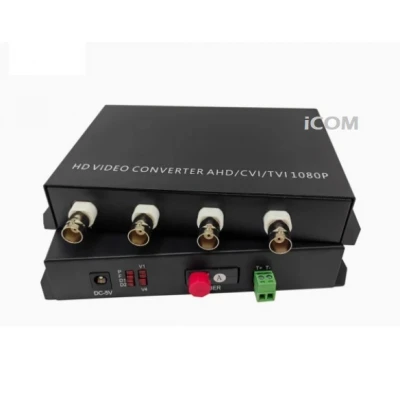 4 Kanal Fiber Media Converter Dijitalden Ahd ye 4CH BNC Dönüştürücü ICX-4010