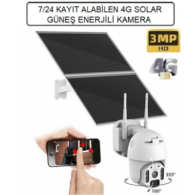 4g Sim Kartlı 7/24 Kayıtlı Solar Ptz Kamera ICC-2091