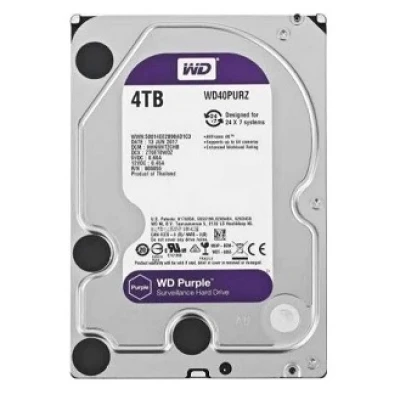 WD Purple 4 TB SATA3 HDD WD40PURX Harddisk  wdd-4