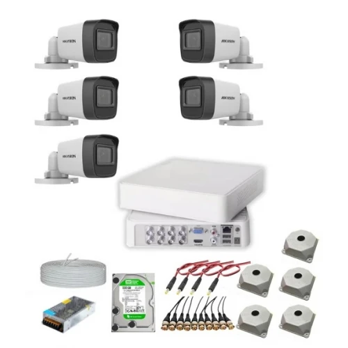 Hikvision 5 Kameralı Dış Ortam Güvenlik Kamera Seti