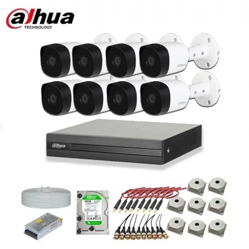 Dahua 2mp 8 Kameralı Dış Ortam Ahd Hd-Cvi Full Kamera Seti