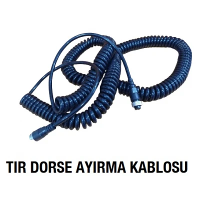 CB-1 Tır Kamyon Romörk Dorse Ayırma Kablosu Spiral Kablo 10mt