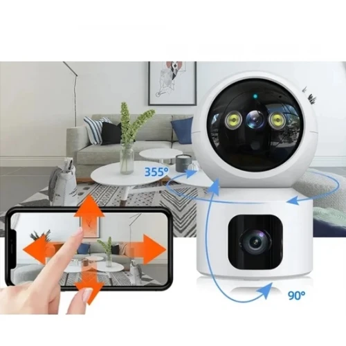 Çift Kameralı Fhd İç Mekan Ptz Wifi Smart Kamera ICM-807