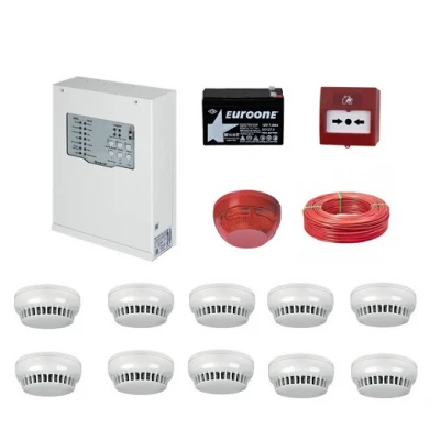 Teknim Yangın Alarm Sistemi Seti 10 Lu Kablo Dahil TK-10