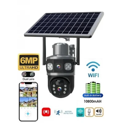 Çift Kameralı Solar Wifi Kamera 6MP SR-229